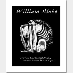 WILLIAM BLAKE - Skeleton - Dark Art Posters and Art